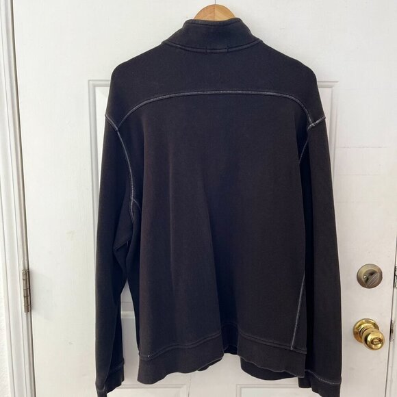 Tommy Bahama Men's Relax Black Half Zipper Spring Jacket Sz XXL - Picture 4 of 7
